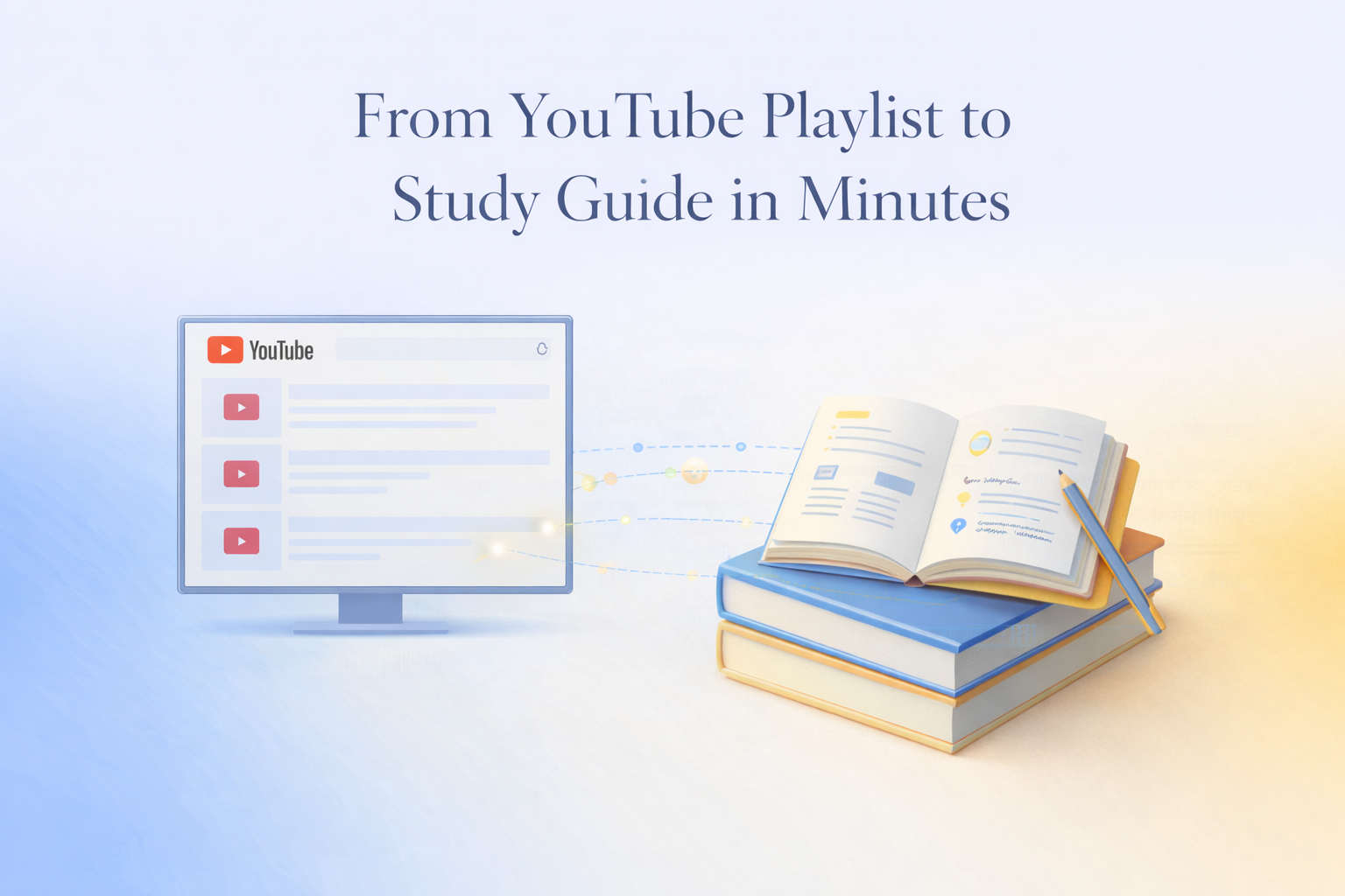 From YouTube Playlist to Study Guide in Minutes